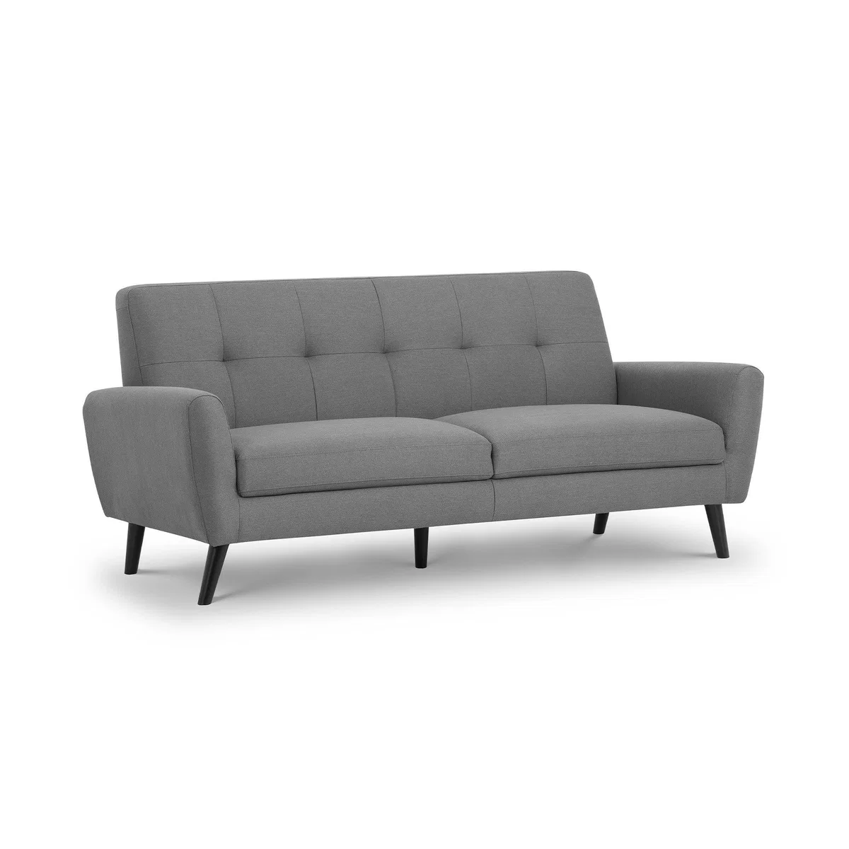 Monza Linen Small 3 Seater Sofa Grey – image 4