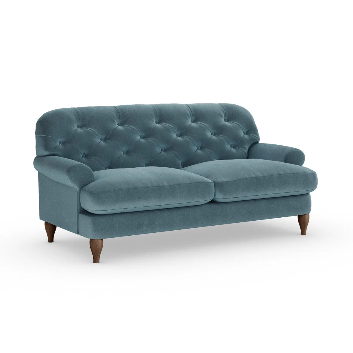 Canterbury 3 Seater Sofa Cosy Velvet Pacific – image 2