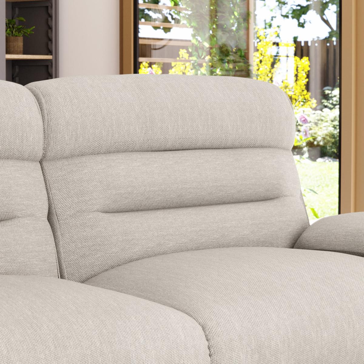 Lulworth 3 Seater Power Recliner Sofa Honeycomb Chenille Linen – image 7