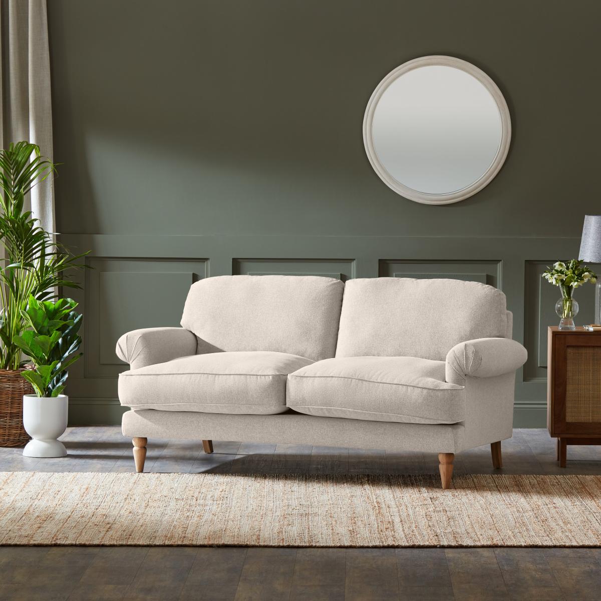 Jolene Soft Texture 3 Seater Sofa Soft Texture Natural – image 2