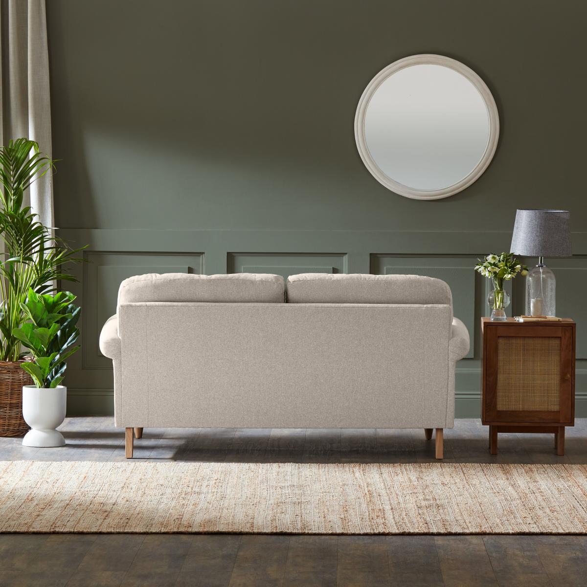 Jolene Soft Texture 3 Seater Sofa Soft Texture Natural – image 5