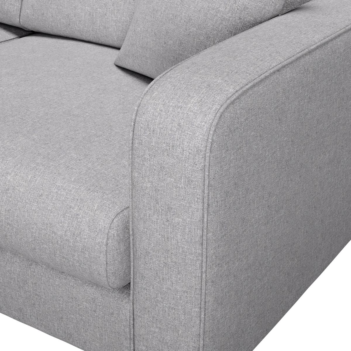 Carson Soft Texture 3 Seater Sofa Grey – image 6