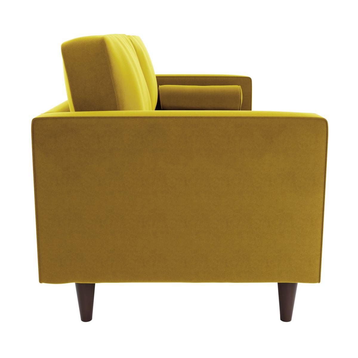 Zoe Velvet 3 Seater Sofa Honey (Yellow) – image 4