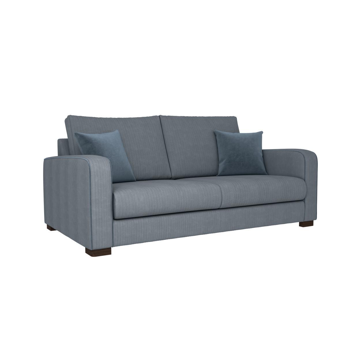 Carson Corduroy 3 Seater Sofa Blue – image 2