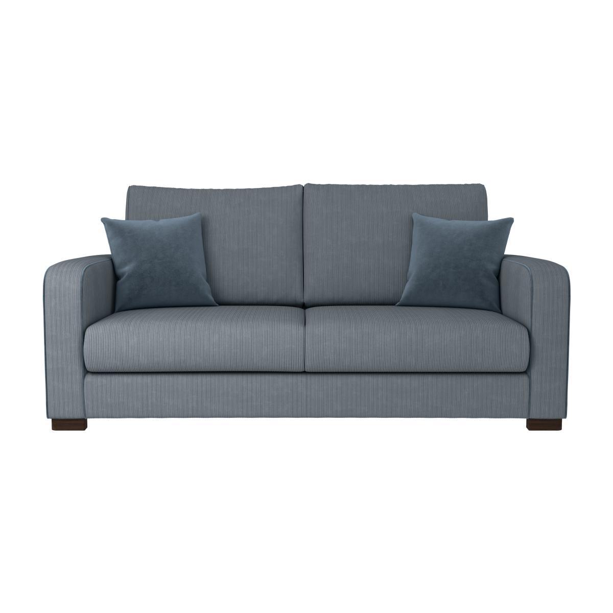 Carson Corduroy 3 Seater Sofa Blue – image 1