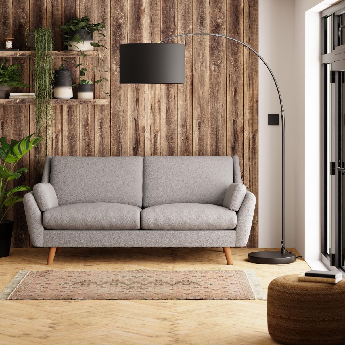 Milo Chunky Boucle 3 Seater Sofa Dove (Grey) – image 1
