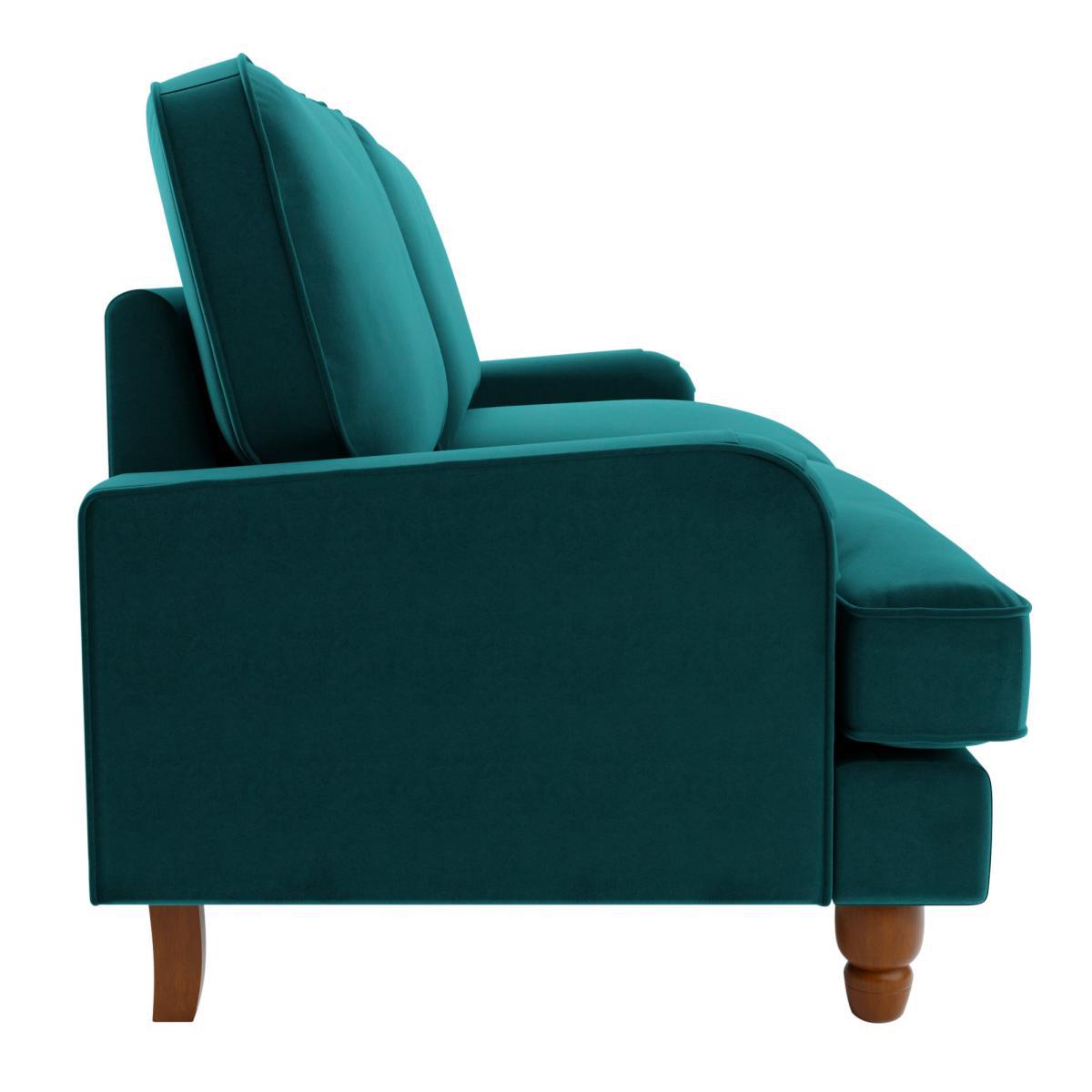 Beatrice Velvet 3 Seater Sofa Peacock – image 4