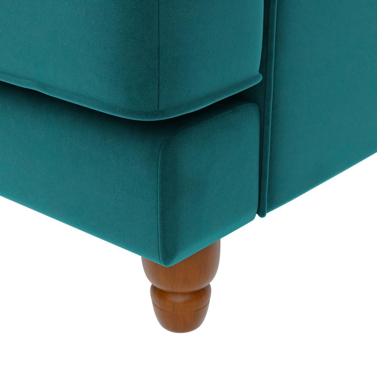 Beatrice Velvet 3 Seater Sofa Peacock – image 6