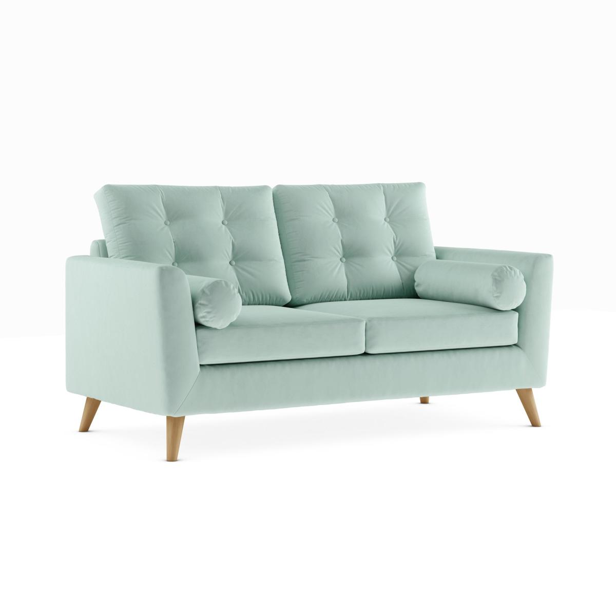 Lewes Luxury Velvet 3 Seater Sofa Luxury Velvet Lilypad – image 2
