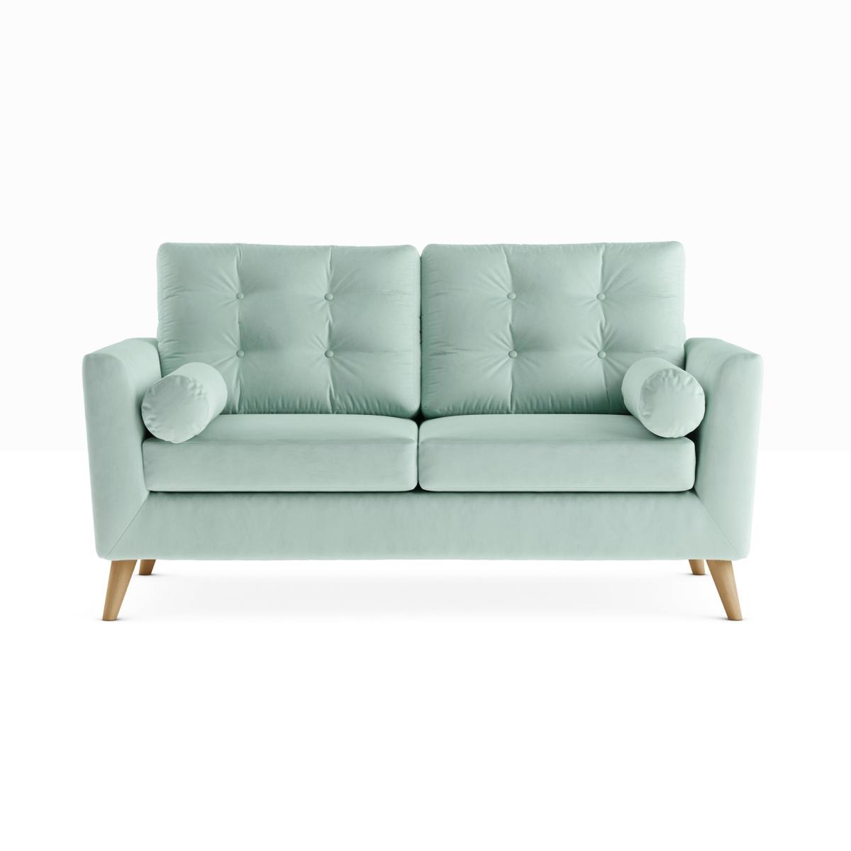 Lewes Luxury Velvet 3 Seater Sofa Luxury Velvet Lilypad – image 3