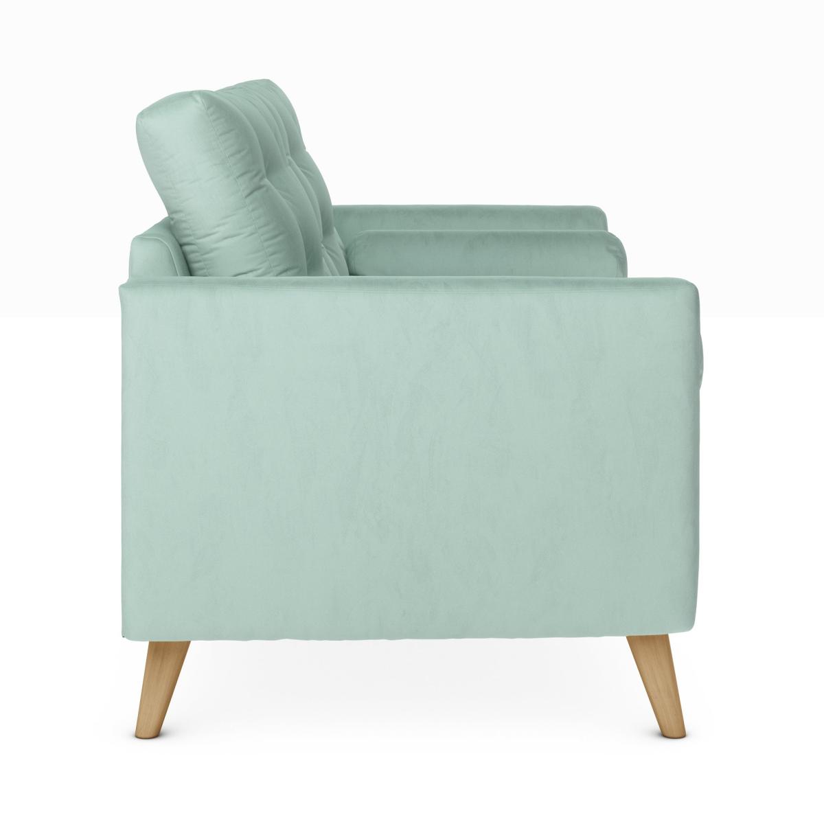 Lewes Luxury Velvet 3 Seater Sofa Luxury Velvet Lilypad – image 4