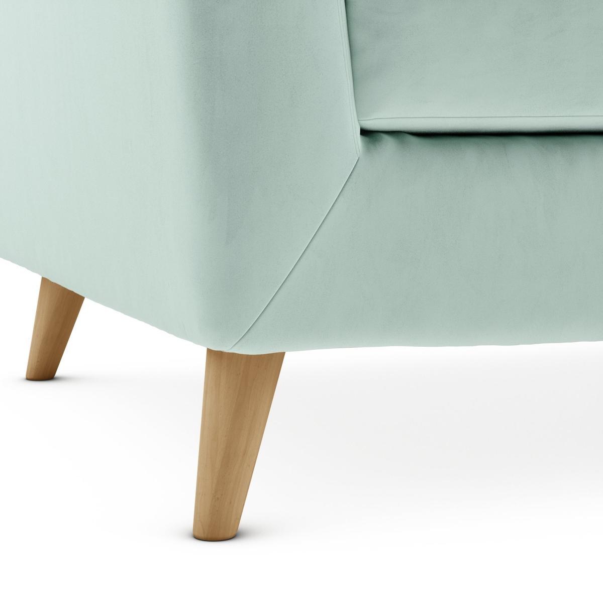 Lewes Luxury Velvet 3 Seater Sofa Luxury Velvet Lilypad – image 6