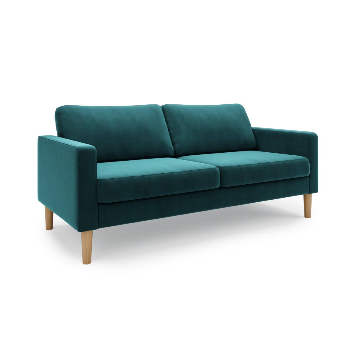 Jacob Velvet 3 Seater Sofa Peacock – image 3