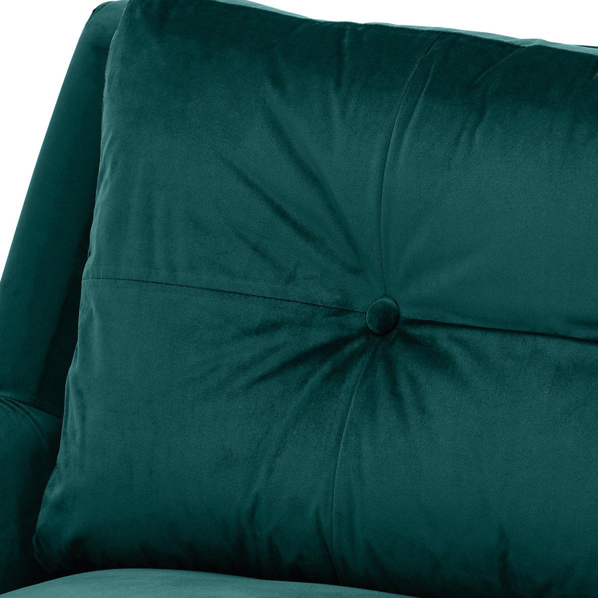 Halston Velvet 3 Seater Sofa Blue – image 10