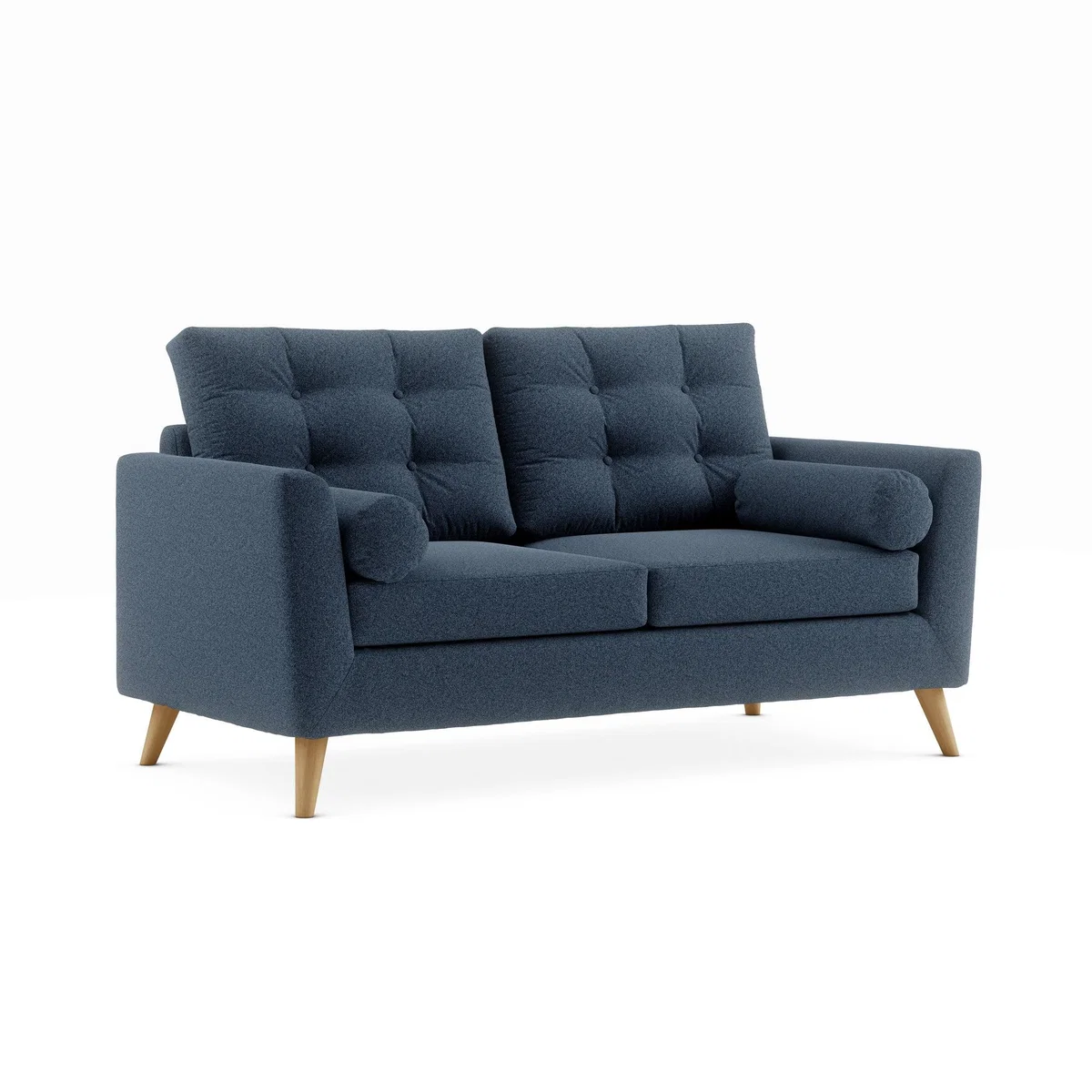 Lewes Woolly Marl 3 Seater Sofa Woolly Marl Navy – image 2
