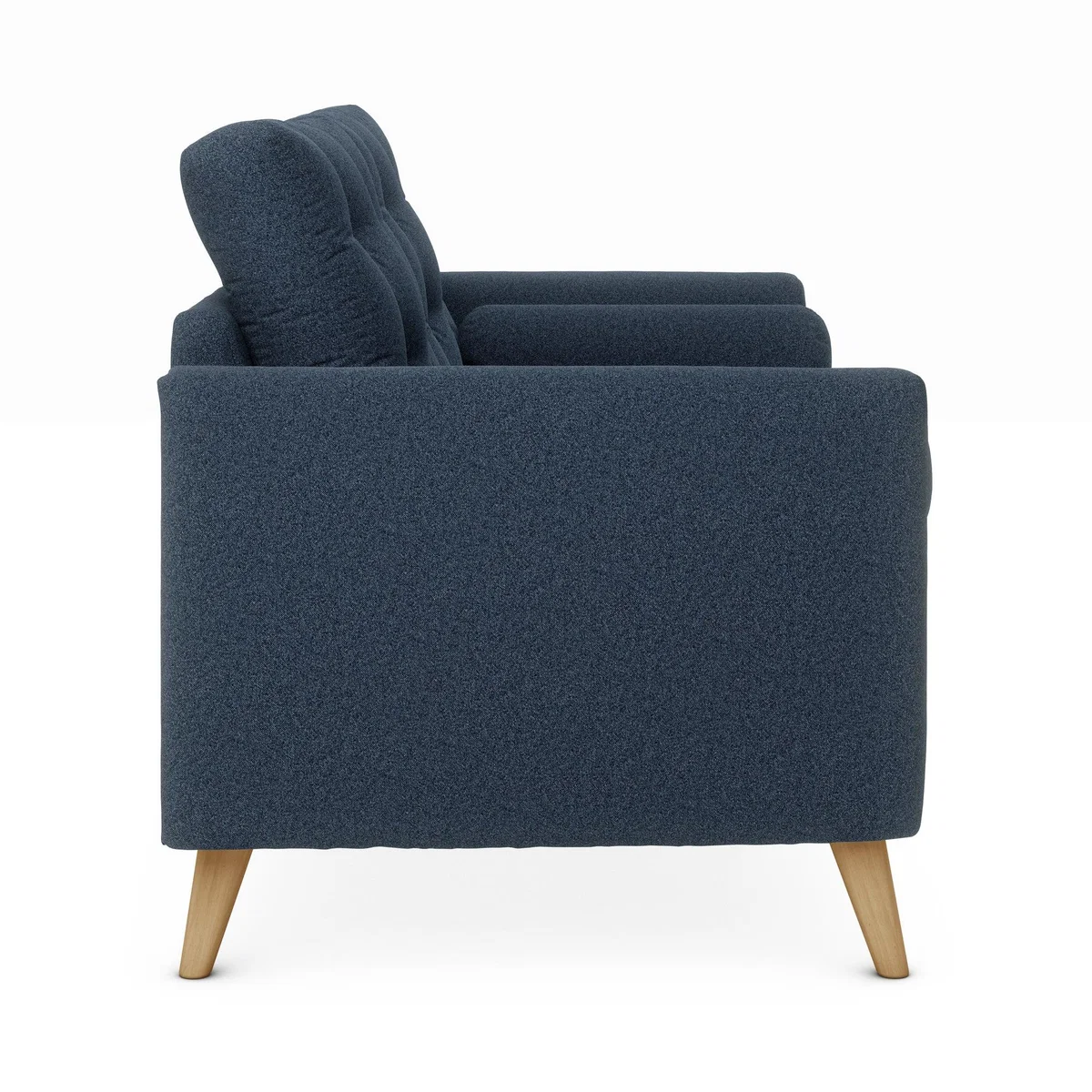 Lewes Woolly Marl 3 Seater Sofa Woolly Marl Navy – image 4