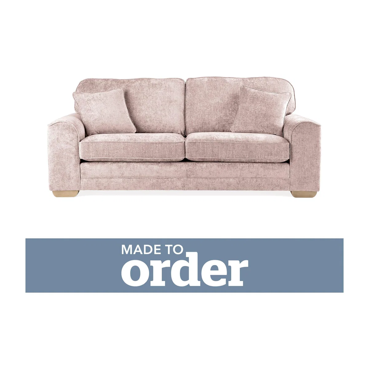 Morello 3 Seater Sofa Luxury Chenille Premium Chenille Rosewood – image 1