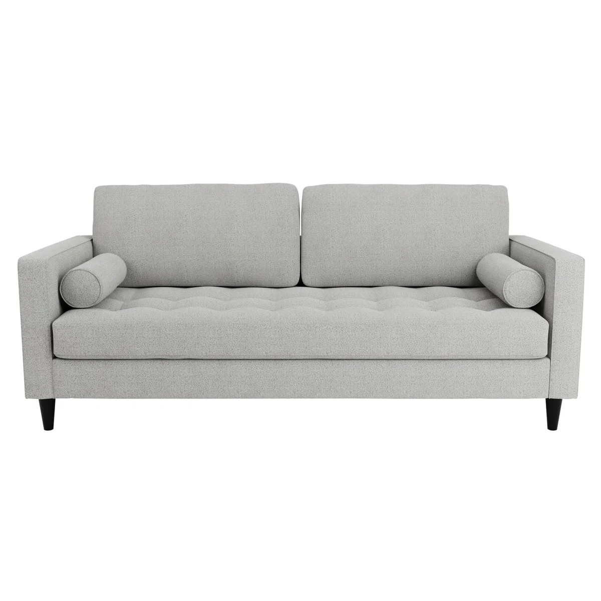 Zoe Boucle 3 Seater Sofa Light Grey – image 2