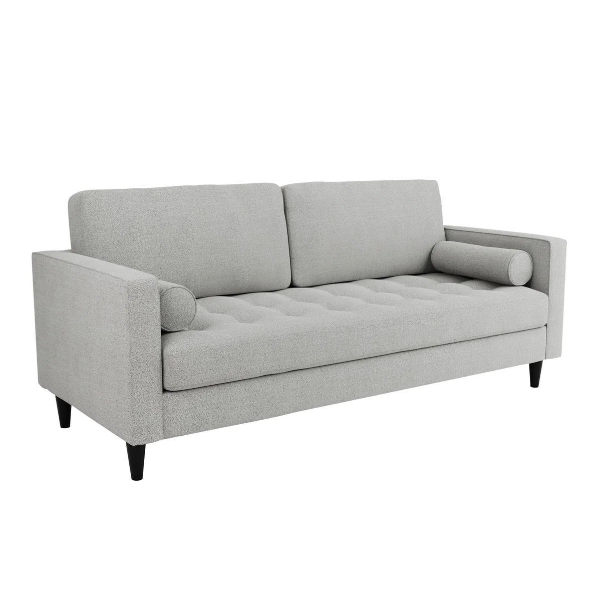 Zoe Boucle 3 Seater Sofa Light Grey – image 3