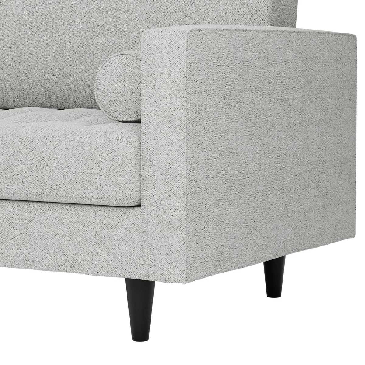 Zoe Boucle 3 Seater Sofa Light Grey – image 7