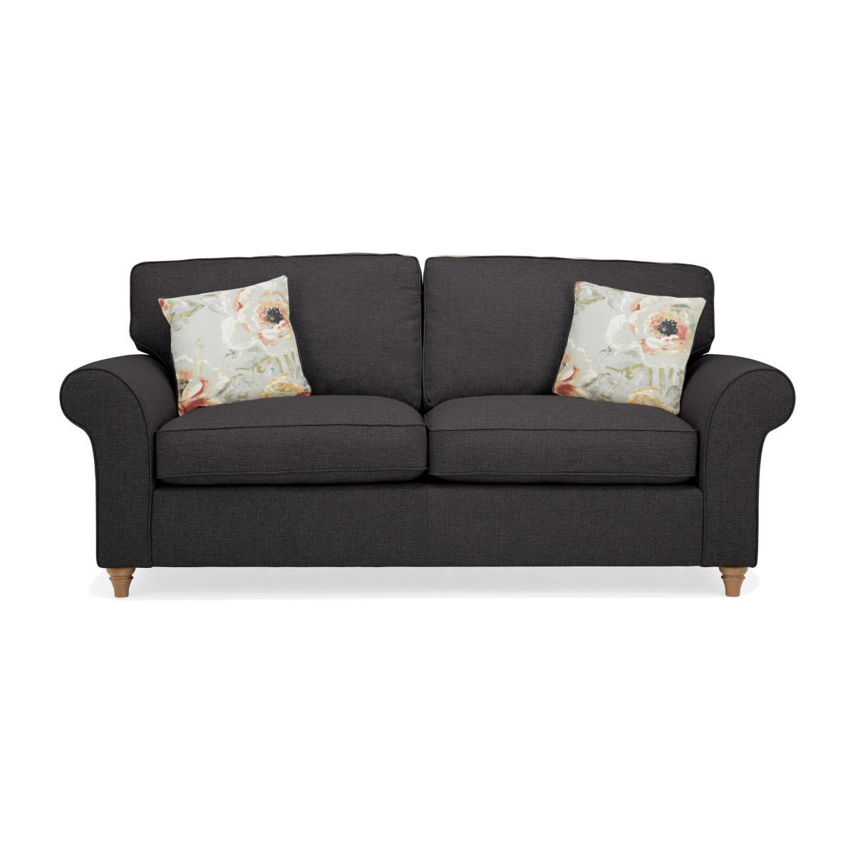 Rosa 3 Seater Sofa Charcoal – image 1
