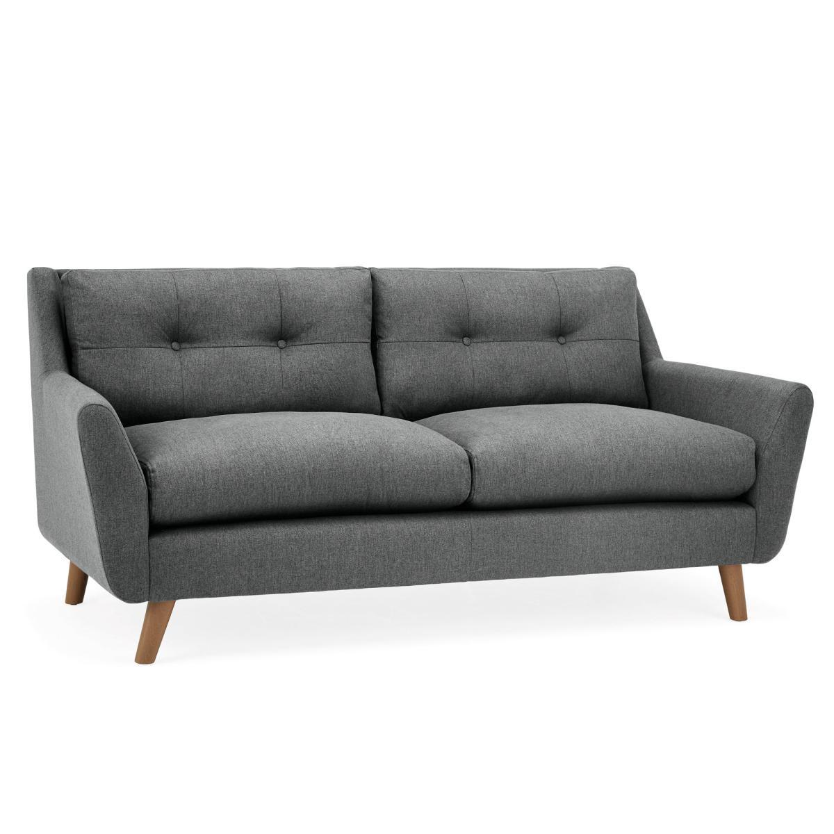 Halston Fabric 3 Seater Sofa Yellow – image 15