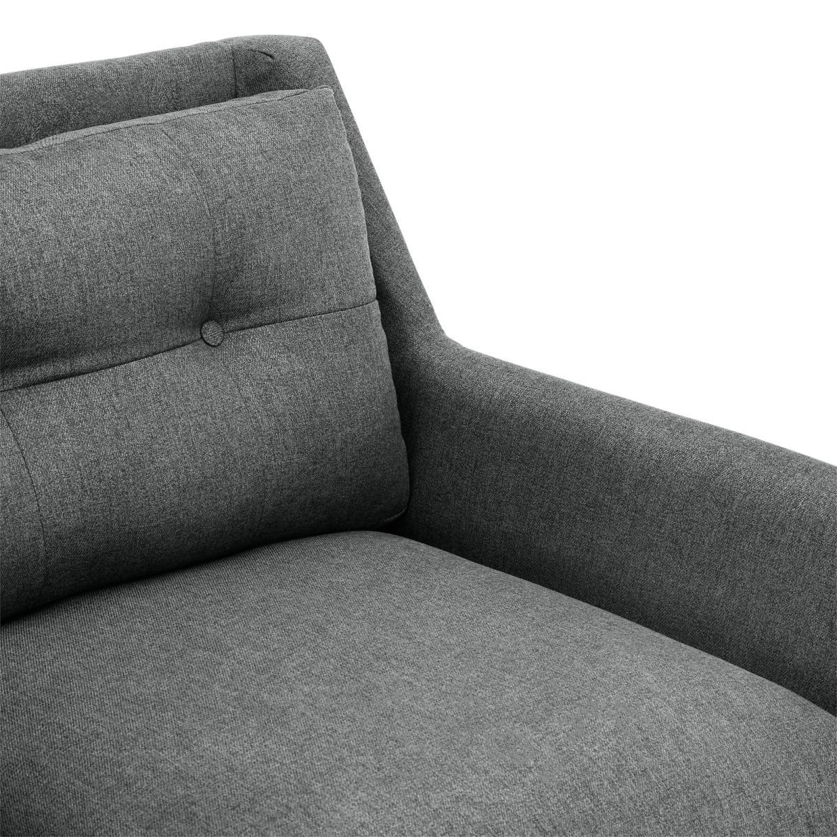 Halston Fabric 3 Seater Sofa Yellow – image 16
