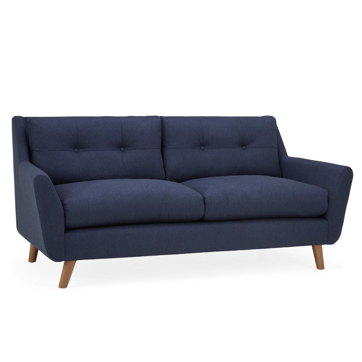 Halston Fabric 3 Seater Sofa Yellow – image 8