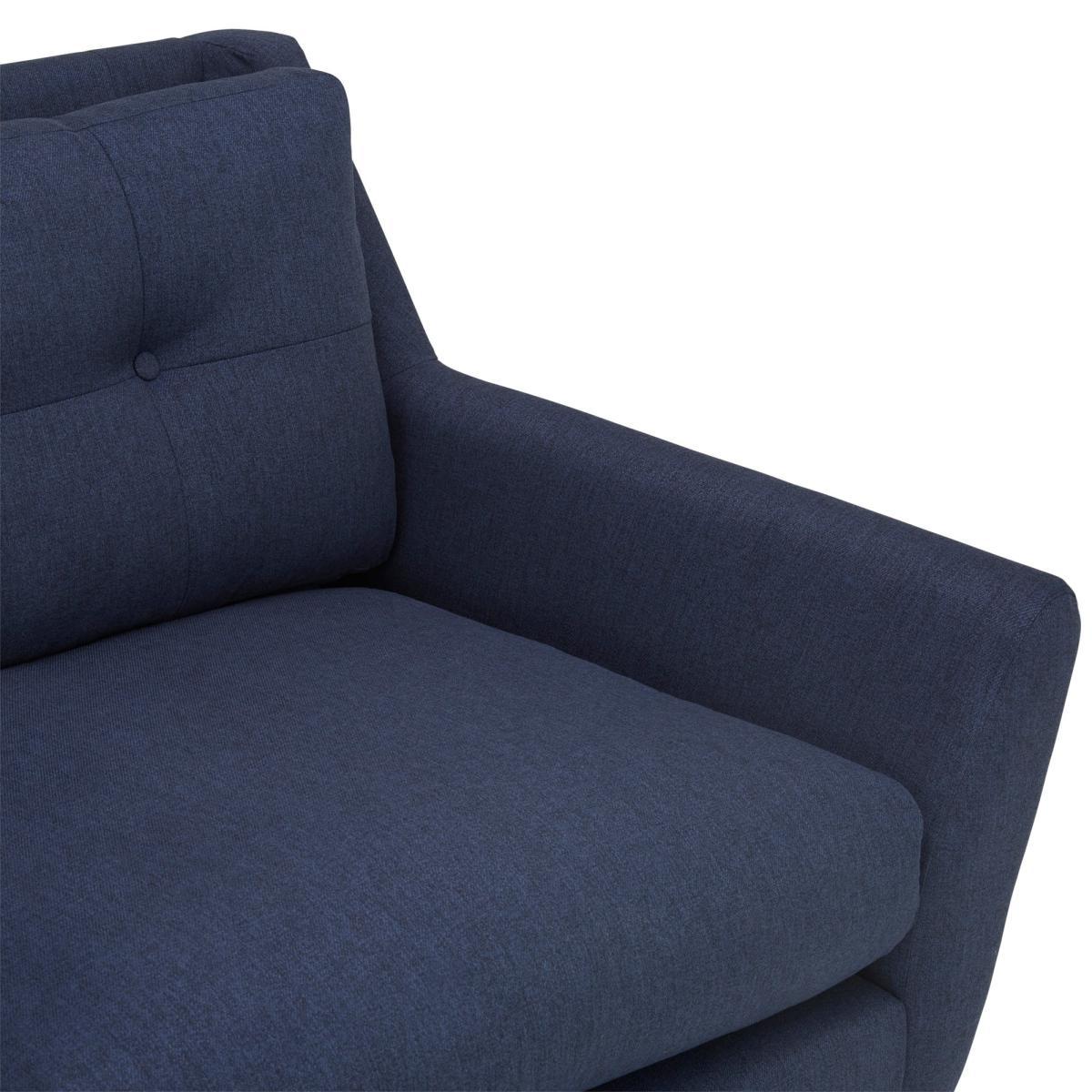 Halston Fabric 3 Seater Sofa Yellow – image 9