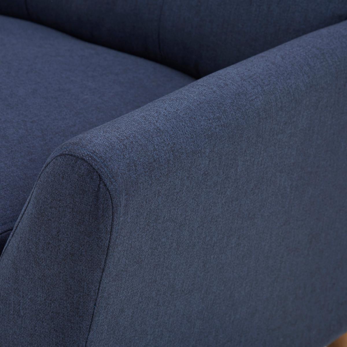 Halston Fabric 3 Seater Sofa Yellow – image 10