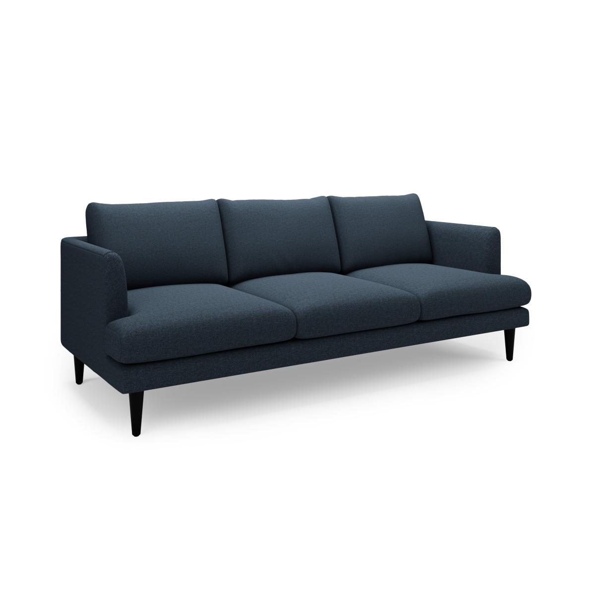 Reuben Brushed Marl 3 Seater Sofa Brushed Marl Dark Denim – image 2