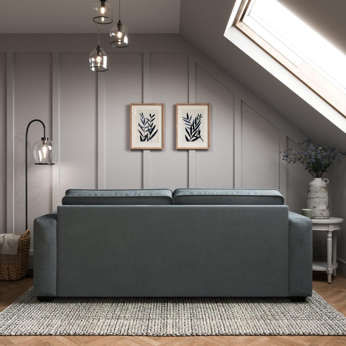 Claude Tonal Chenille 3 Seater Sofa Tonal Chenille Pacific – image 2