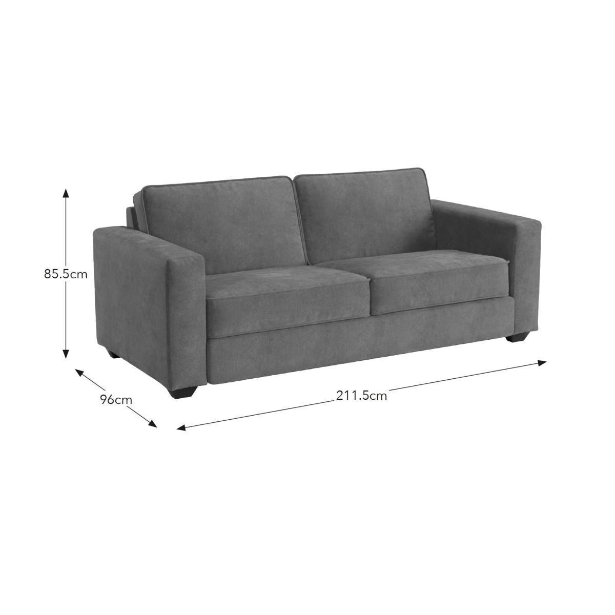 Claude Tonal Chenille 3 Seater Sofa Tonal Chenille Pacific – image 7