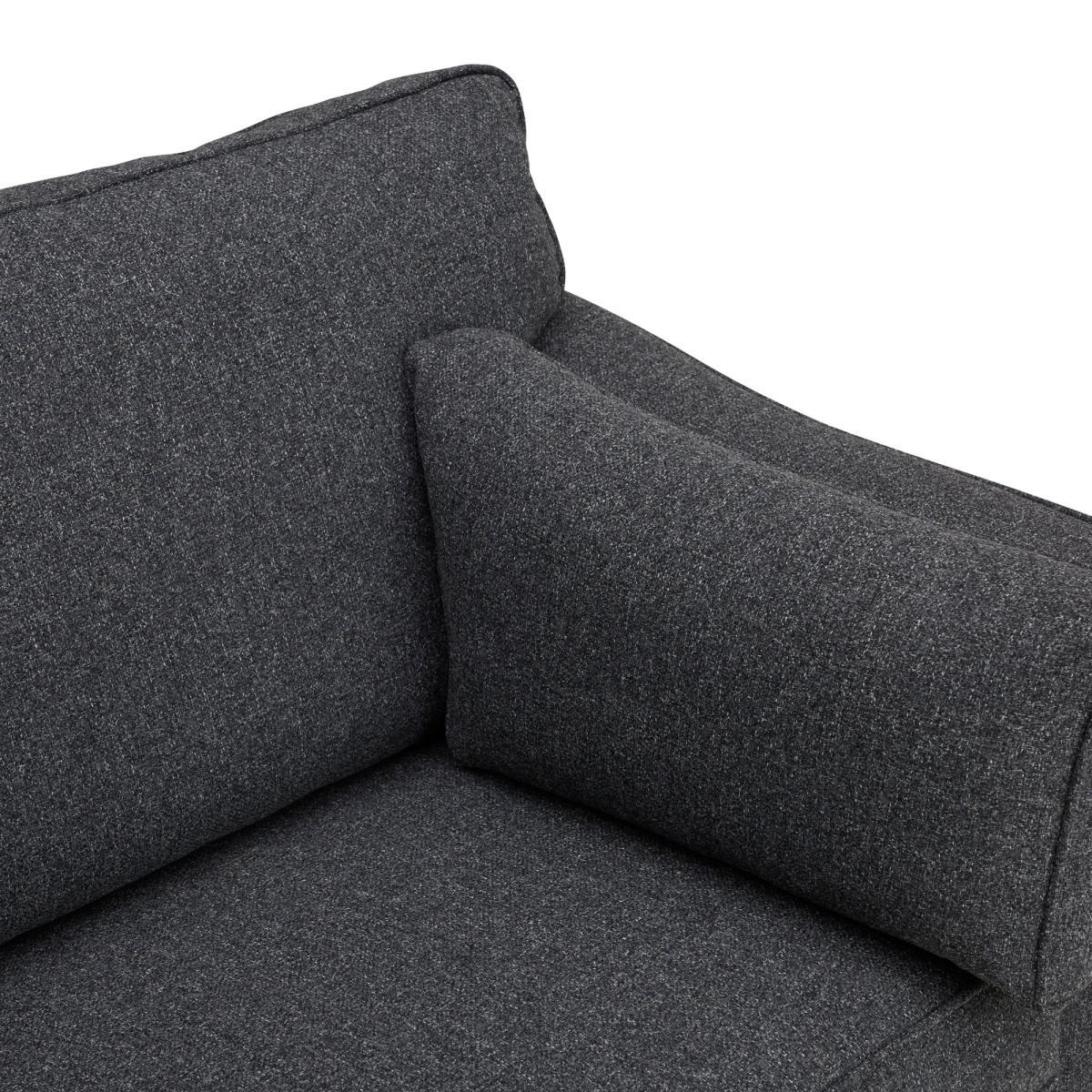 Grayson Left Hand Corner Chaise Sofa Grey – image 5