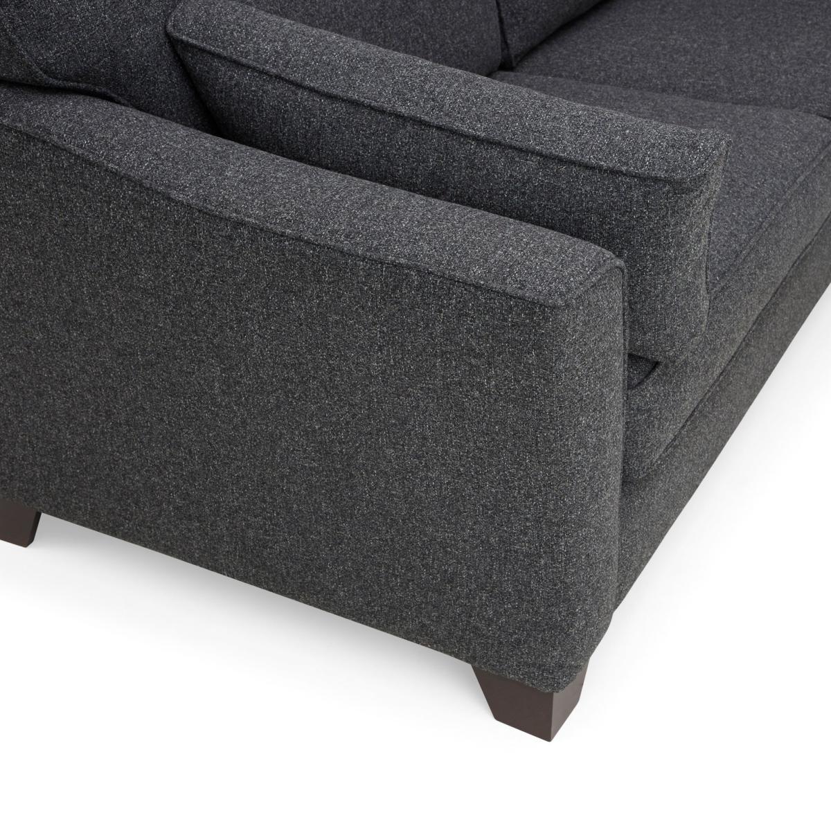 Grayson Left Hand Corner Chaise Sofa Grey – image 6