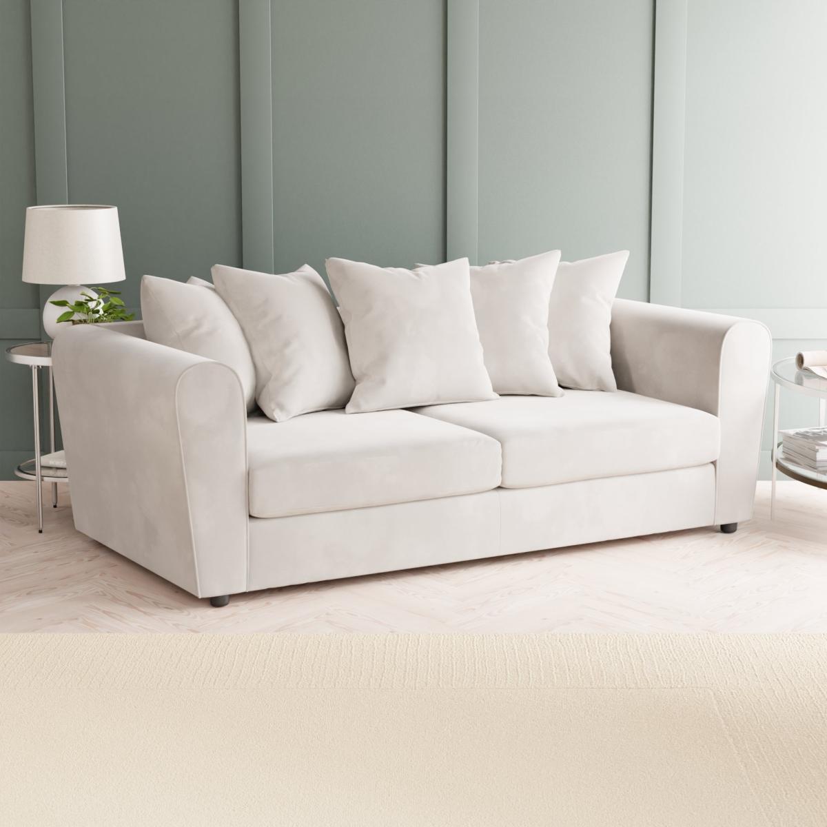 Return - Blake Curved Arm Opulent Velvet 3 Seater Sofa, Champagne Opulent Velvet Champagne – image 2