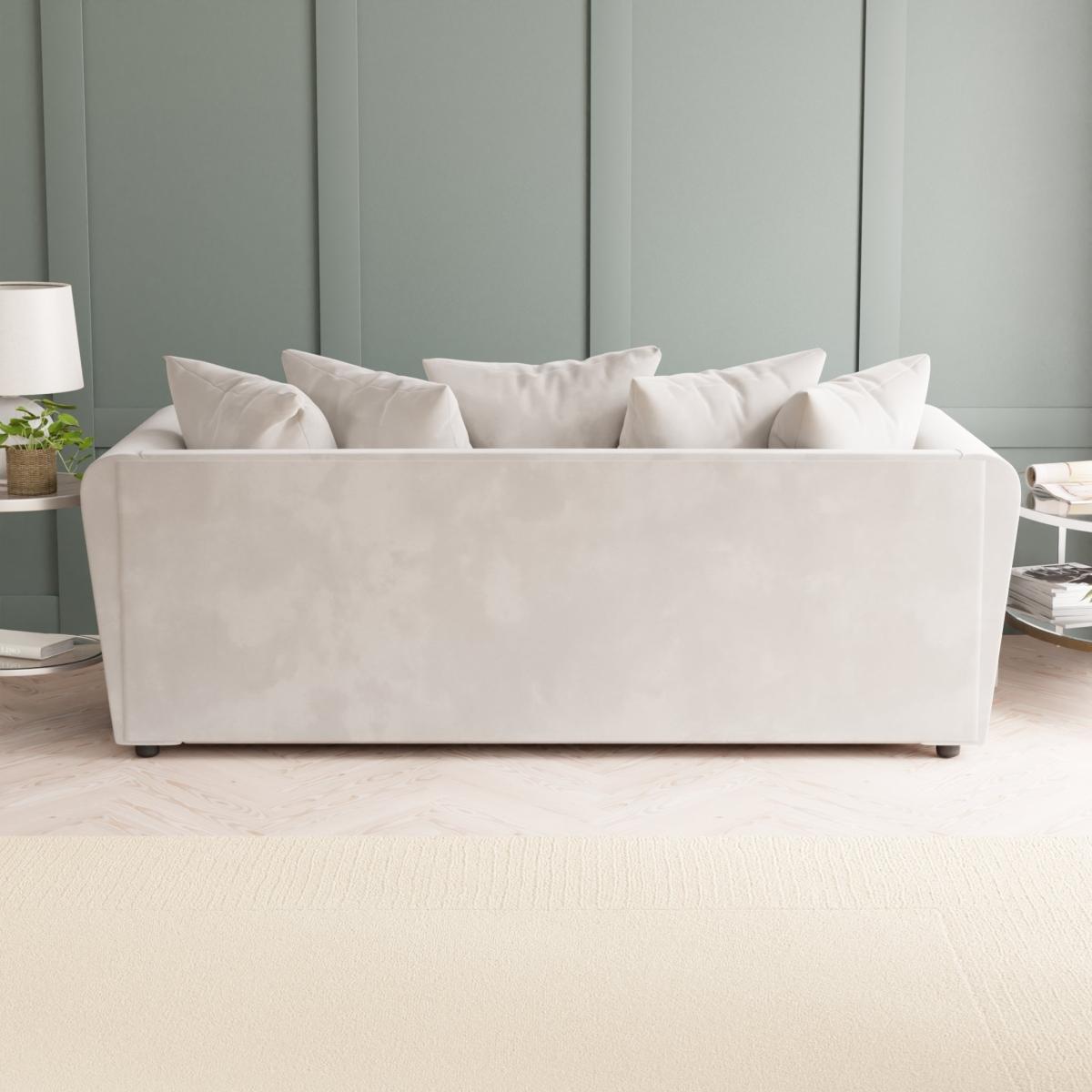 Return - Blake Curved Arm Opulent Velvet 3 Seater Sofa, Champagne Opulent Velvet Champagne – image 4