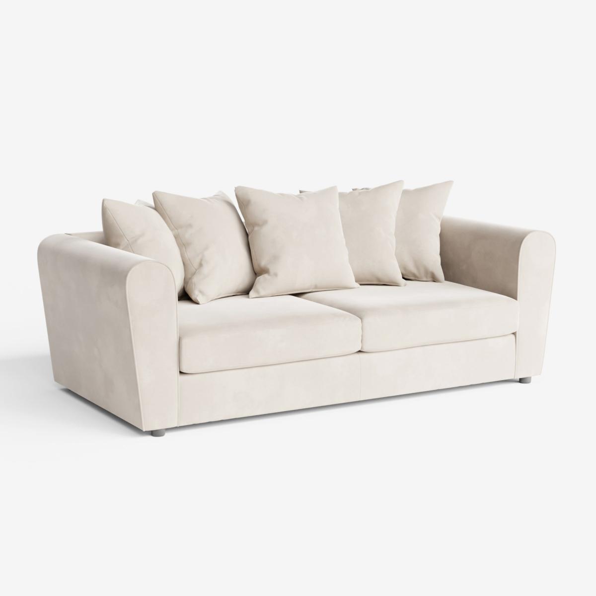 Return - Blake Curved Arm Opulent Velvet 3 Seater Sofa, Champagne Opulent Velvet Champagne – image 9