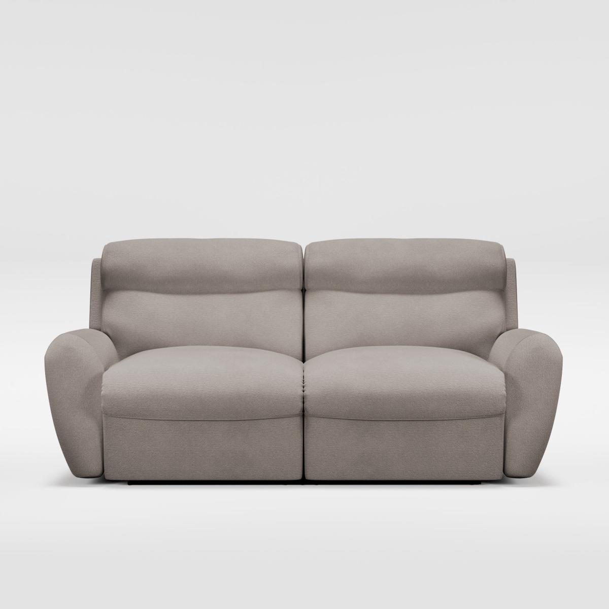 Wareham 3 Seater Manual Recliner Sofa Grey Chenille – image 9
