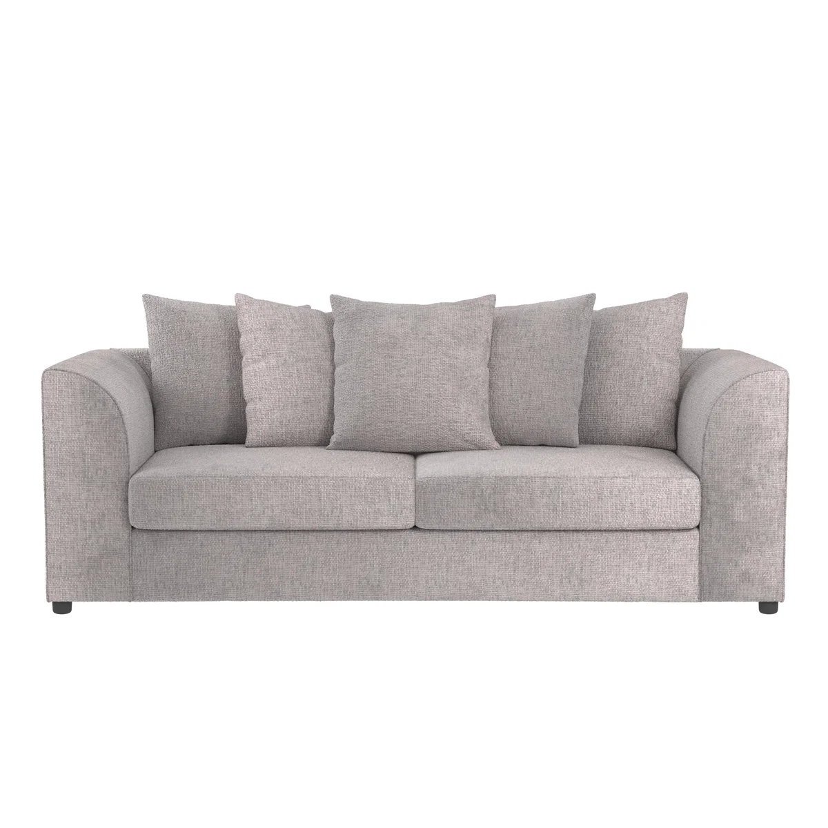 Blake Chenille 3 Seater Sofa Silver – image 3