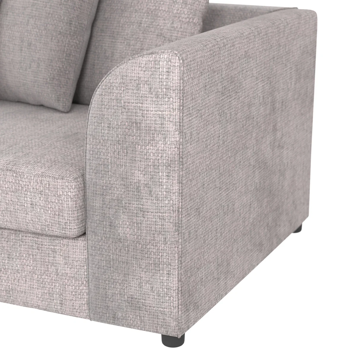 Blake Chenille 3 Seater Sofa Silver – image 6