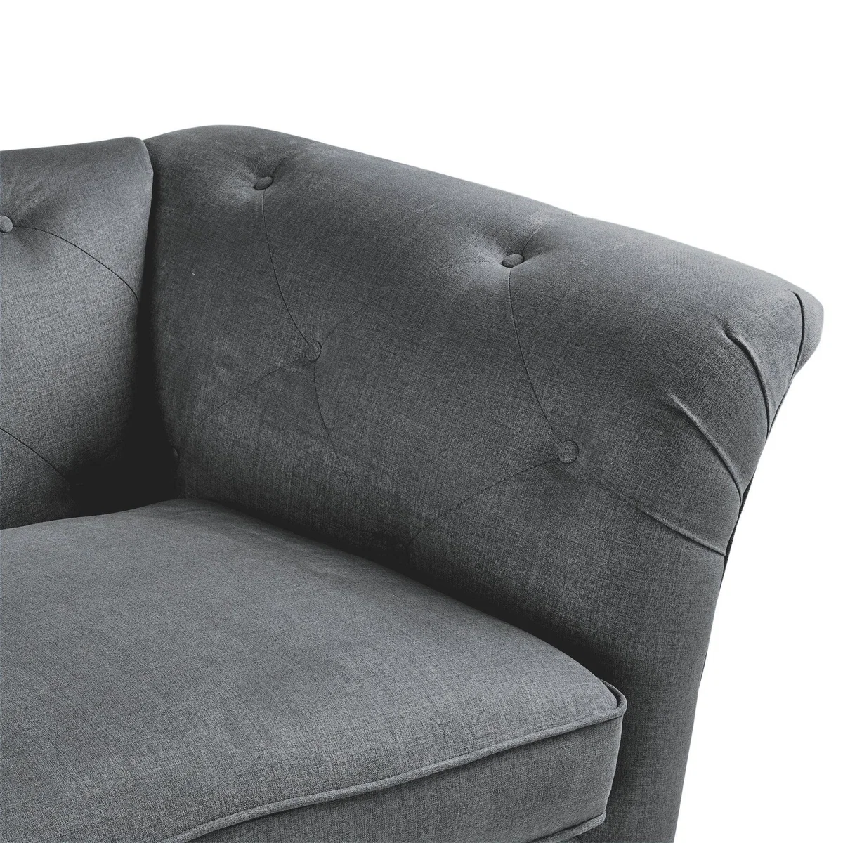 Jaipur 3 Seater Sofa Brushed Plain Fabric Brushed Plain Dew – image 6