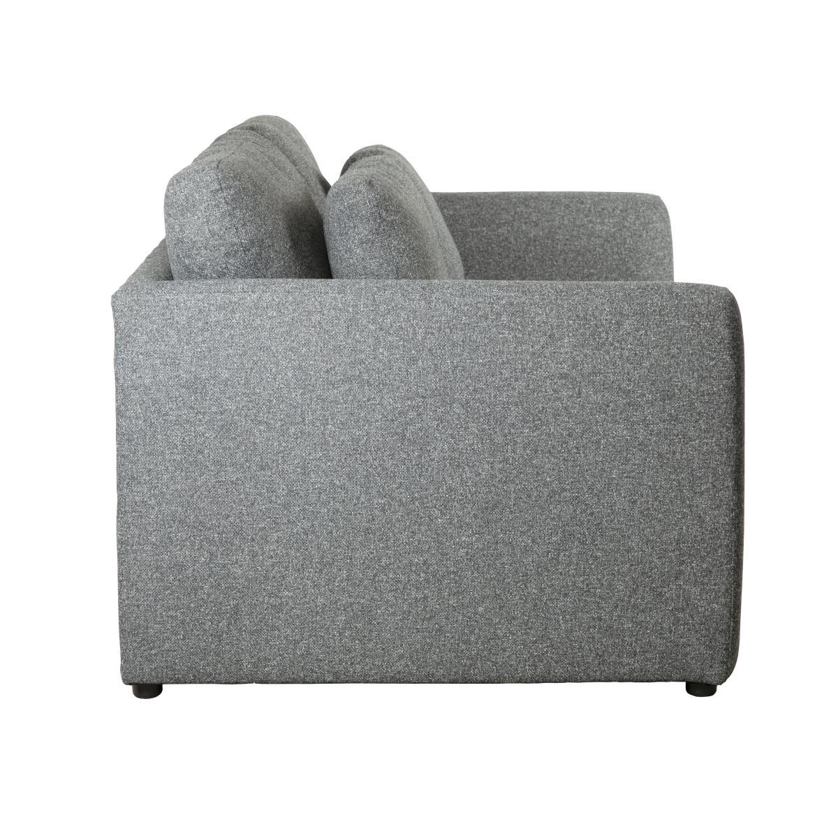 Esther Fleck Fabric 3 Seater Sofa Charcoal – image 3