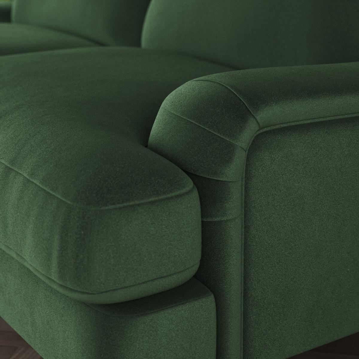 Darwin 3 Seater Sofa Cosy Velvet Bottle Green – image 6