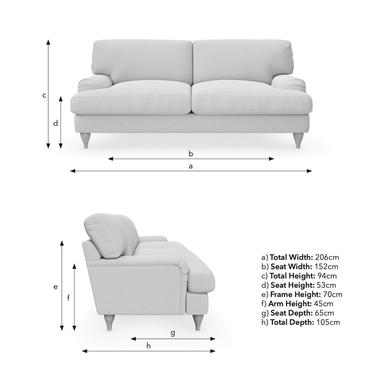 Darwin 3 Seater Sofa Cosy Velvet Bottle Green – image 9