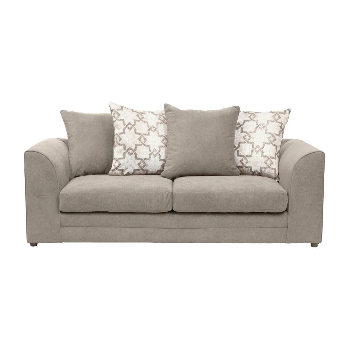 Washington Fabric 3 Seater Sofa Stone – image 1
