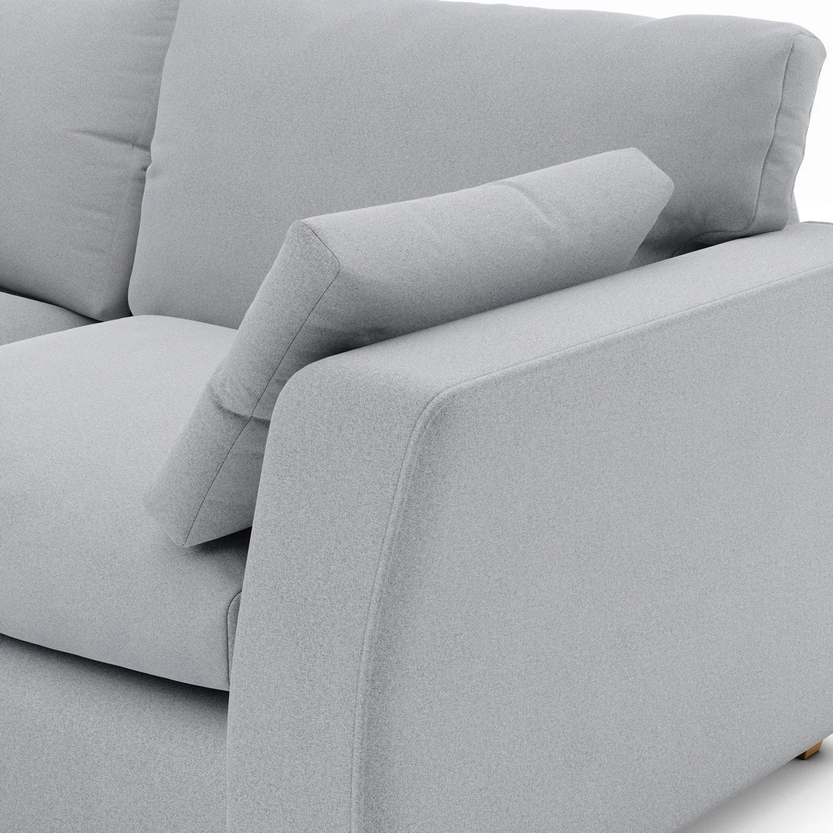 Blakeney Woolly Marl 3 Seater Sofa Woolly Marl Warm Grey – image 7