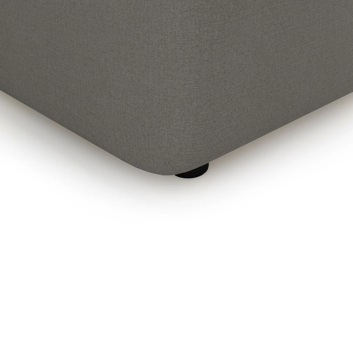 Skye Slub Faux Linen Pillow Back 3 Seater Sofa Grey – image 6