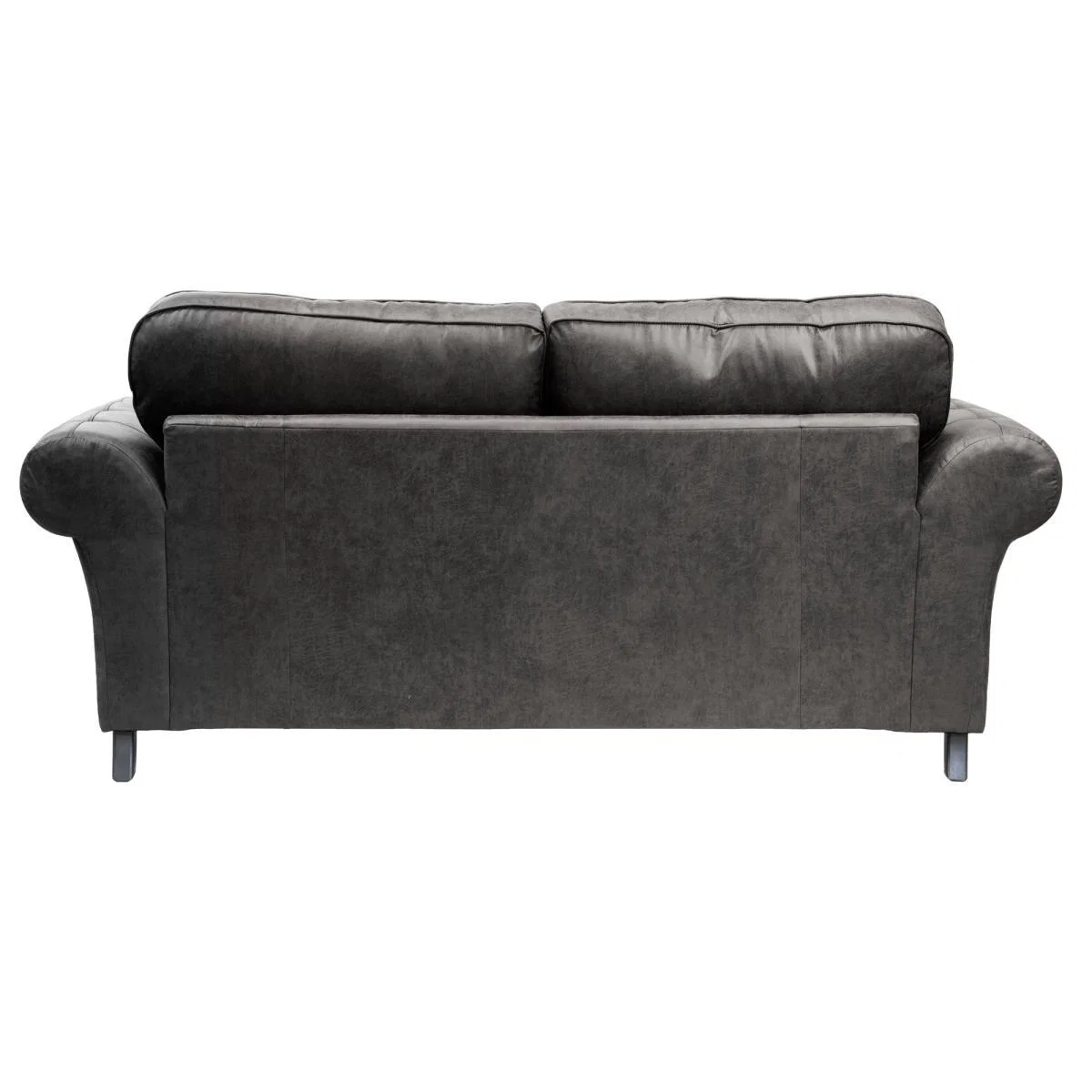 Oakland Faux Leather 3 Seater Sofa Black – image 4