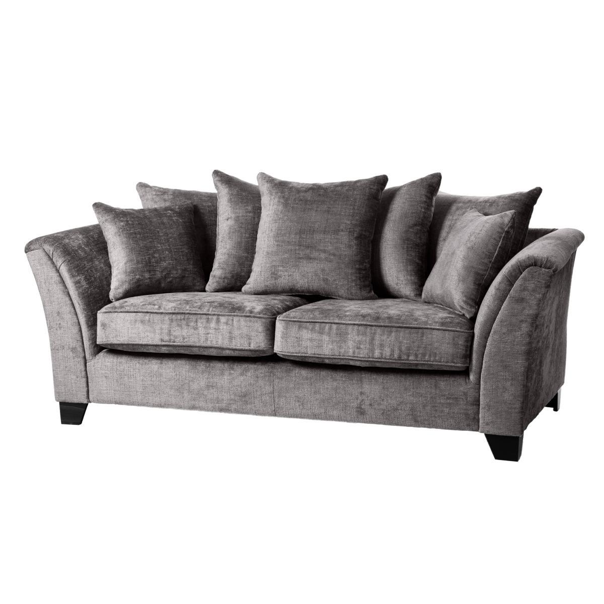 Giovanna Chenille 3 Seater Sofa Steeple Grey – image 3